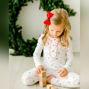 Little English Candy Cane Jammies